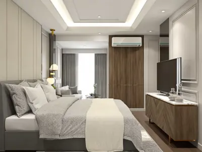 Design Master Bedroom Classic Modern Low-poly 3D model