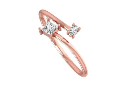 Women Light Weight Band Ring 3D print model 9