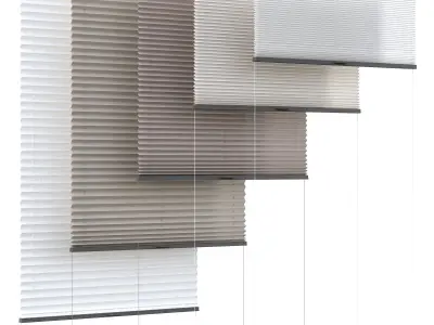 Pleated blind 3D model