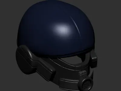 helmet high poly sculpt 3d printable ver 7 3D model 3D model 194