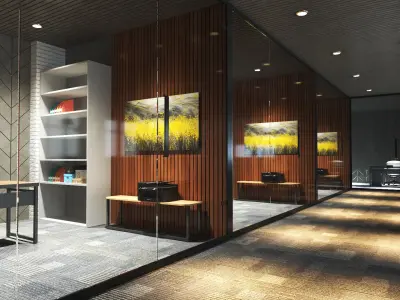  Detailed Office Interior 