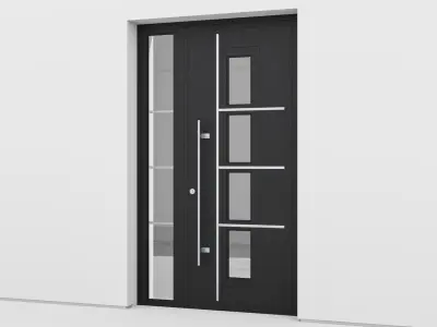 Aluminium door 144 3D model