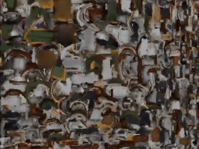 Engraved Silver Knight Armor 3D Model Heroic Ranger Low-poly 3D model