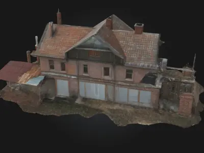 Desolate Manor  Echoes of Forgotten Grandeur 3D model