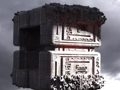 Dantes Inferno Hell Cube 5 3D model