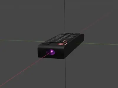 TV Remote Free 3D model