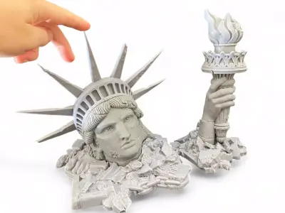Ruins of Liberty 3D print model