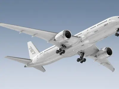  Boeing 787-9 Dreamliner Generic White 
