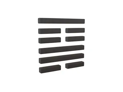 I Ching Hexagrams 18 gu v1 001 Low-poly 3D model