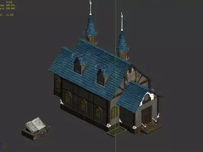 Rainbow City - Library 01 3D model