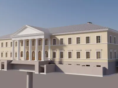 palace in the classic style Officer Assembly Building 3D model