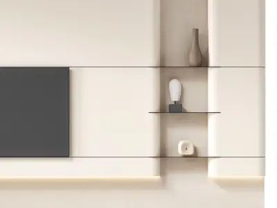 RJ Easy Design TV Wall 02 3D model