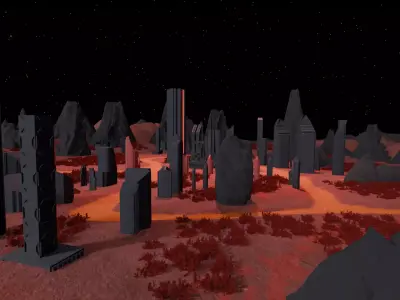 Crimson Ruins 3D model