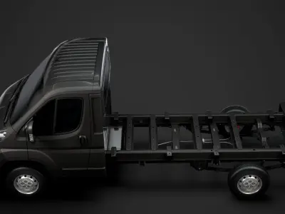 Citroen Jumper Chassis Truck Single Cab 3800WB 2014 3D model