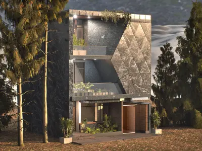 Elevation001 Low-poly 3D model