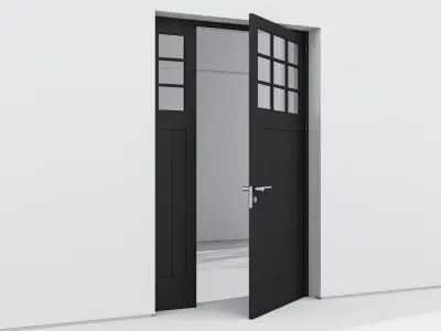 Aluminium door 161 3D model