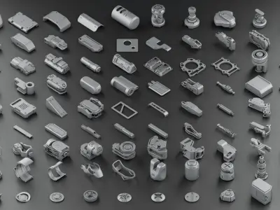 Hard Surface KitBash Volume 2 3D model