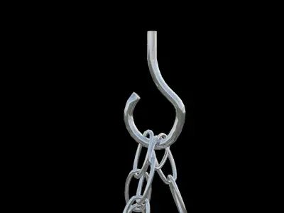 Chandelier hanging candle holder 3D model