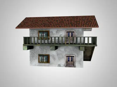 Small Residential House 3D model