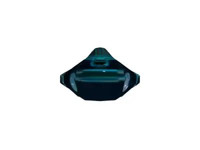 SciFi Futuristic Space Fighter Model Low-poly 3D model