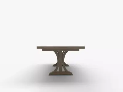 Winner Only Casual Dining Pedestal Table with Leaf 3D model