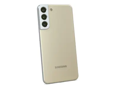 Samsung Galaxy S22 Plus 5G Cream Low-poly 3D model