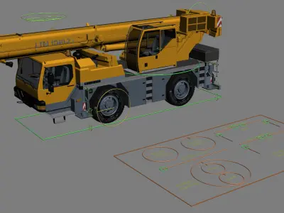  Liebherr mobile crane LTM 1040 Rigged 