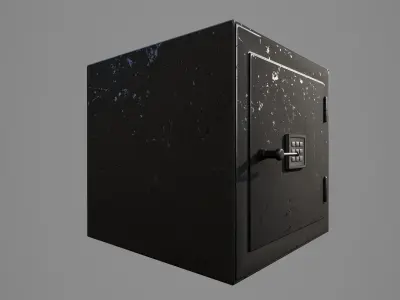 Safe 3d model Low-poly 3D model