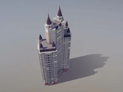 MSK Building 55 Low-poly 3D model