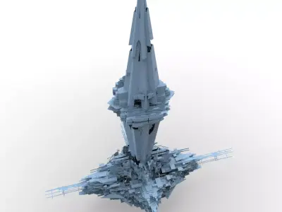 Sci fi Core crystal Shard 5 3D model