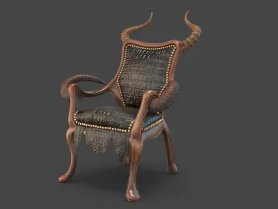  African Decorative Furniture Collection – High-Quality 3D Models 