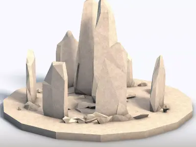 Low Poly Stones Vol5 3D model