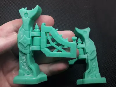 Fantasy fence door 3d print 3D print model