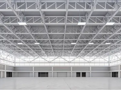 Lowpoly warehouse 11 Low-poly 3D model