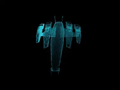 Normandy SR2 Holographic Low-poly 3D model
