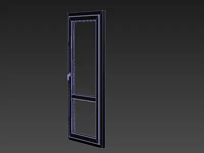  Door Plastic Pvc  Low-poly 3D model Low-poly 3D model
