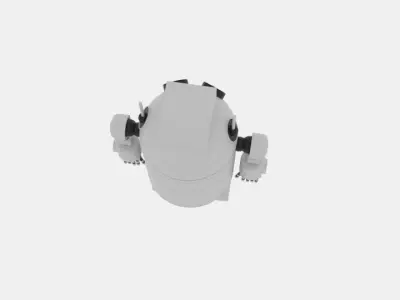  Robo Cylinder White 3D model