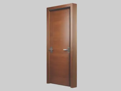 Modern wooden door model 3D model