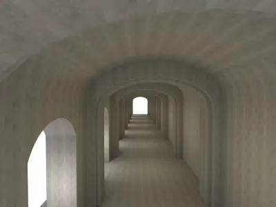 Medieval  Hallway 3D model