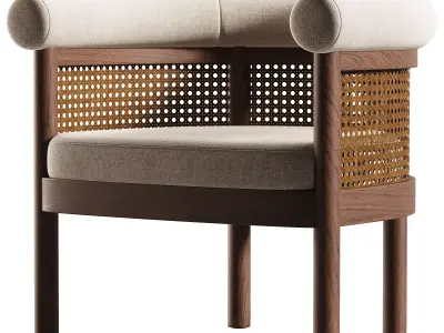 Jensen Dining Chair Low-poly 3D model
