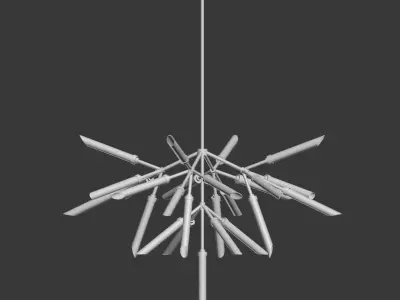 Suspension lights Spur Chandelier  3D model