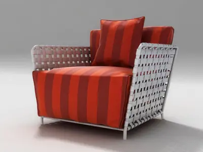 Outdoor armchair InOut 801FW 3D model