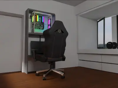 my room  my best model this is best realistic model from blender Free 3D model