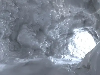 Frozen Ice Cave 4 3D model