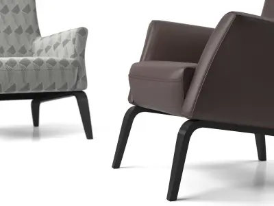 Palio Armchair Low 3D model