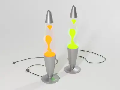 Lava lamp Low-poly 3D model