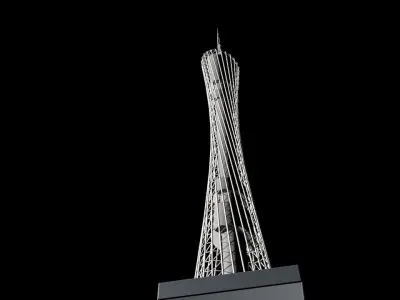 Canton Tower 3D model 3D print model