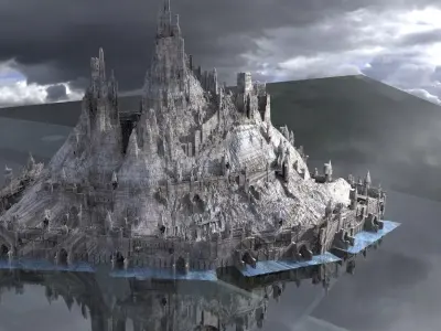 Medieval Crusades Fortress 3D model