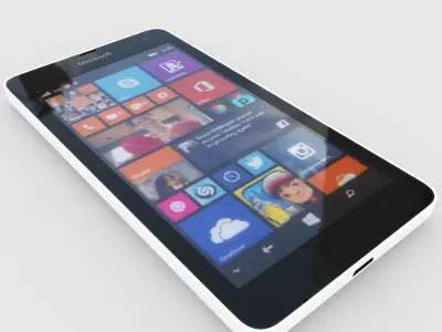 Microsoft Lumia 535 White 3D model