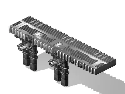 Satellite City - Bridge 00 3D model
